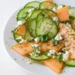 cucumber and cantaloupe salad