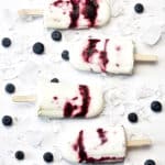 blueberry yogurt popsicles