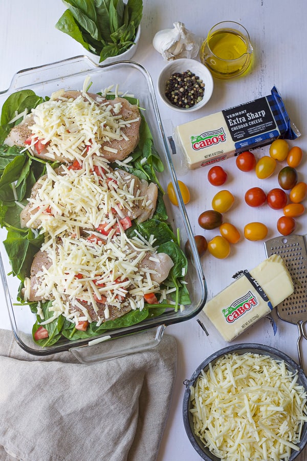 ingredients for baked chicken florentine baked one dish