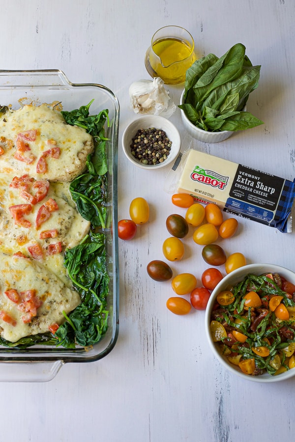 baked chicken florentine healthy family dinner