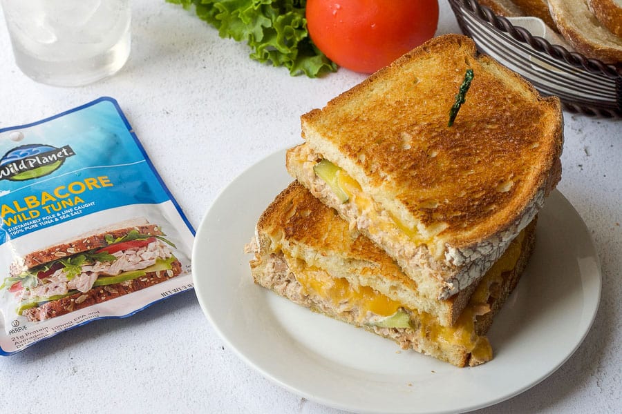 kid friendly tuna melt using wild planet