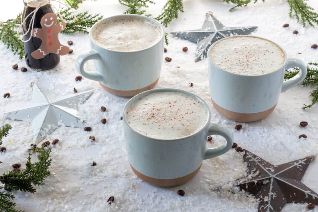 homemade gingerbread latte