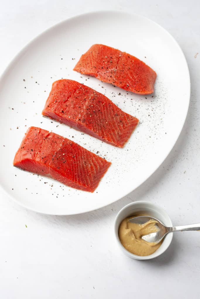 fresh salmon filets