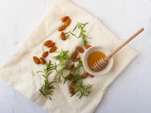 almonds honey and rosemary