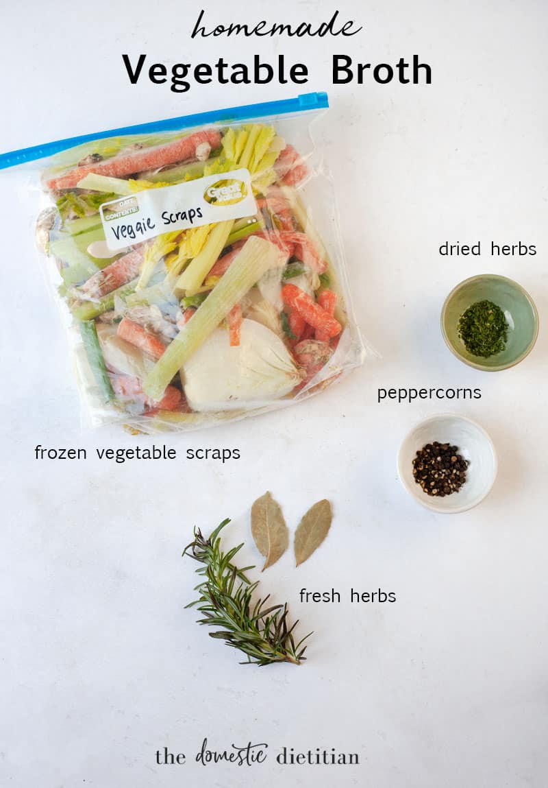 homemade vegetable broth ingredients 