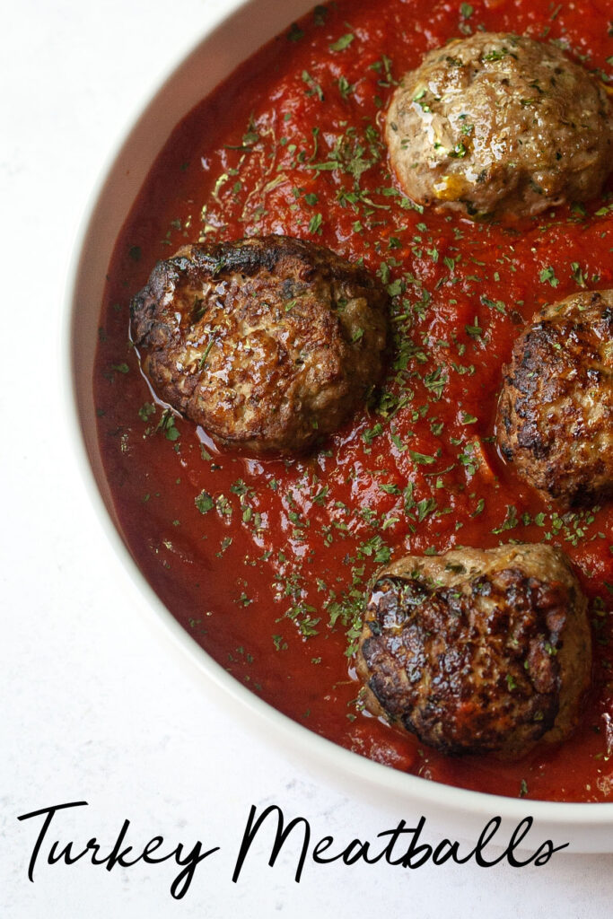 Baked Eggplant and Turkey Meatballs