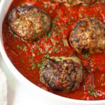 eggplant and turkey baked meatballs