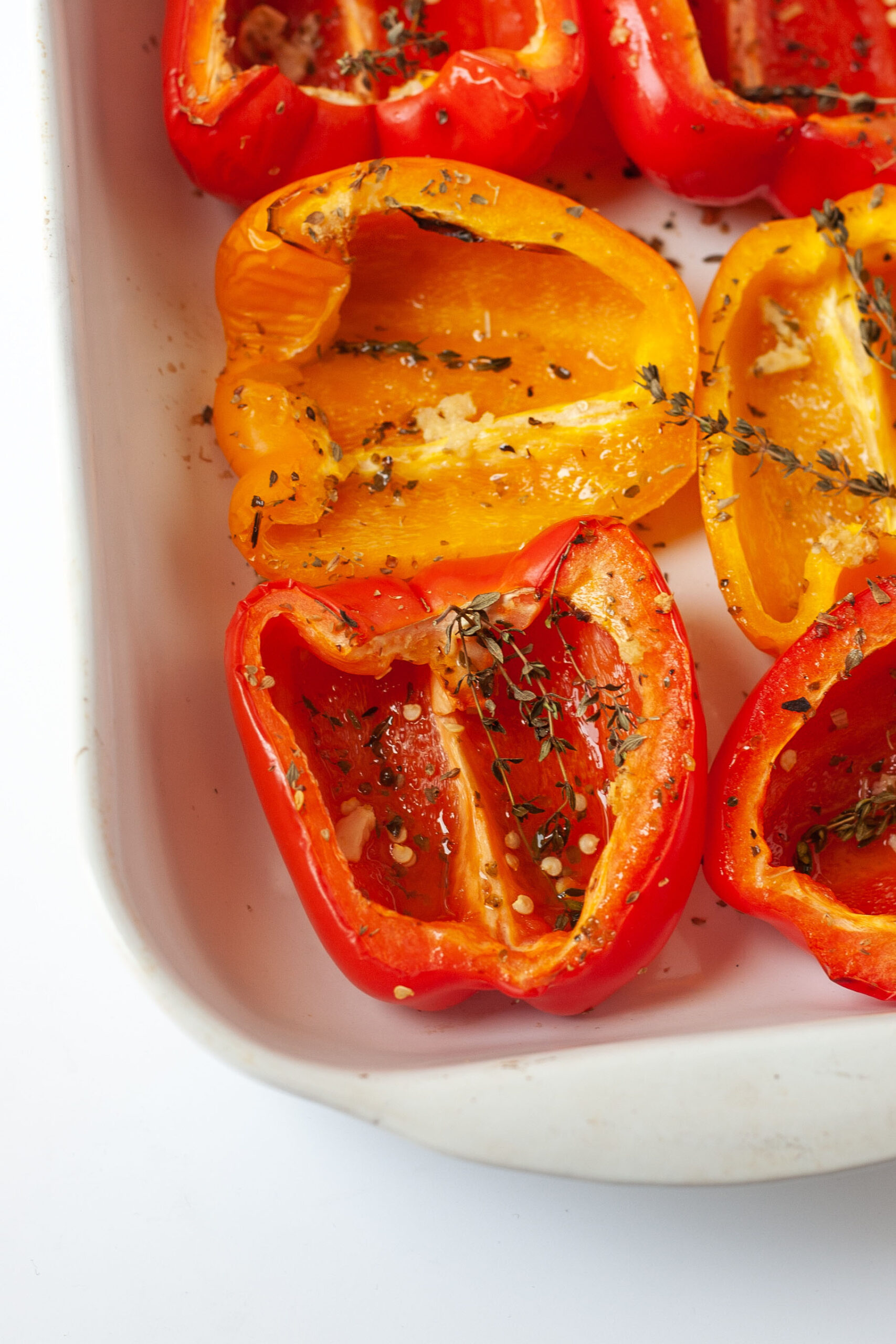 roasted peppers with garlic and herb recipe