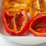 roasted peppers with garlic and herbs