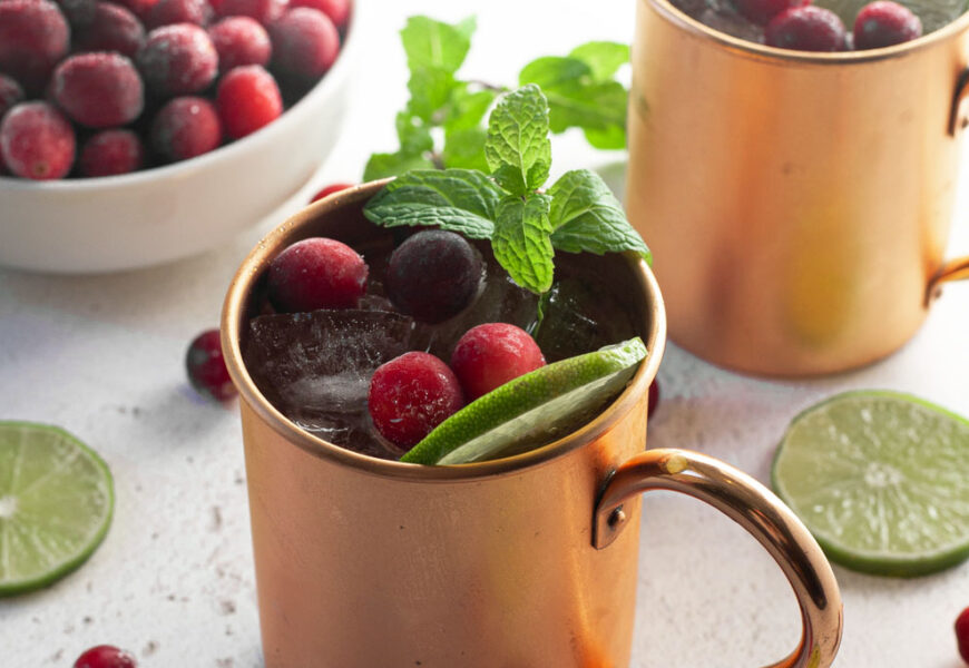 cranberry Moscow Mule mocktail recipe