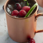 cranberry Moscow Mule mocktail