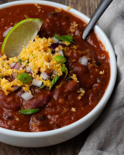 Ridiculously Easy Meatless Chili Recipe