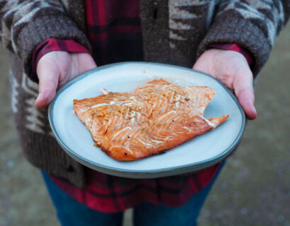 healthy salmon dishes made while camping