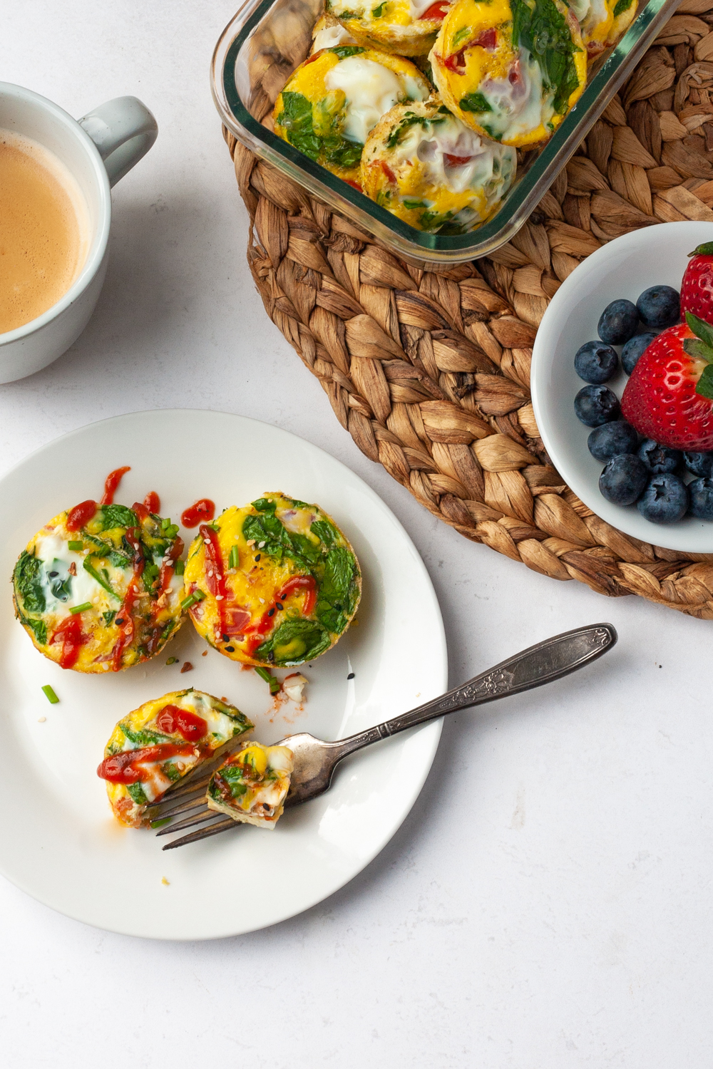 spinach egg muffin breakfast idea