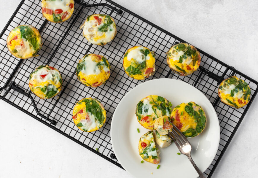 tomato and spinach egg muffin recipe