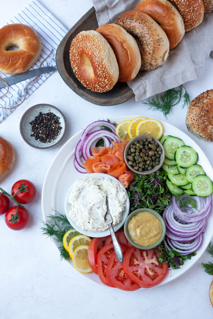 Bagel Board Brunch Spread