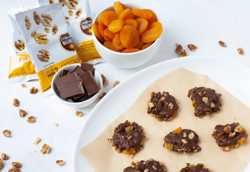 apricot walnut clusters brain boosting snack