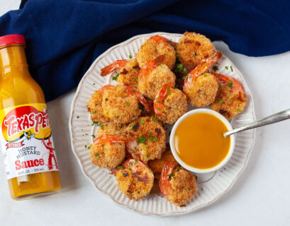 crispy baked shrimp with honey mustard sauce