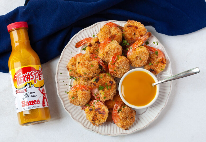 crispy baked shrimp with honey mustard sauce