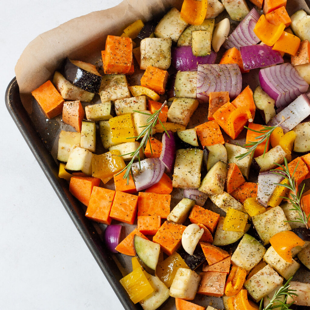 simple greek roasted vegetables