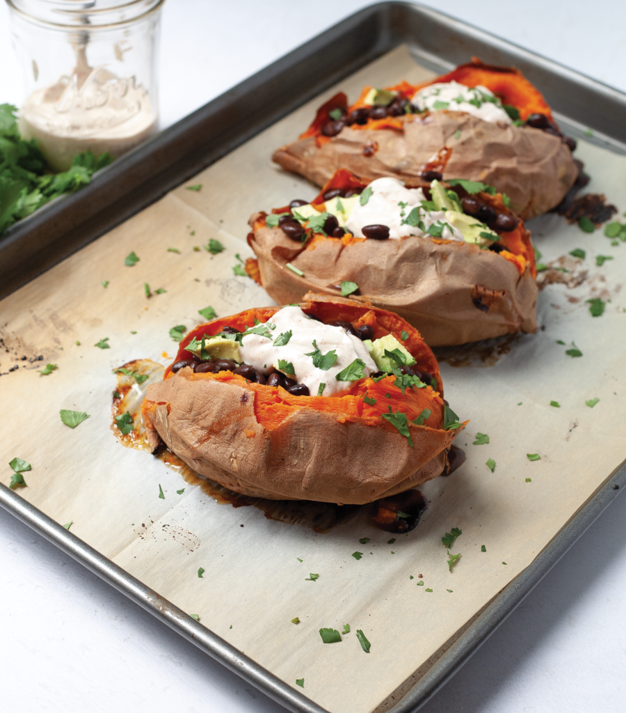 Black Bean Stuffed Sweet Potato