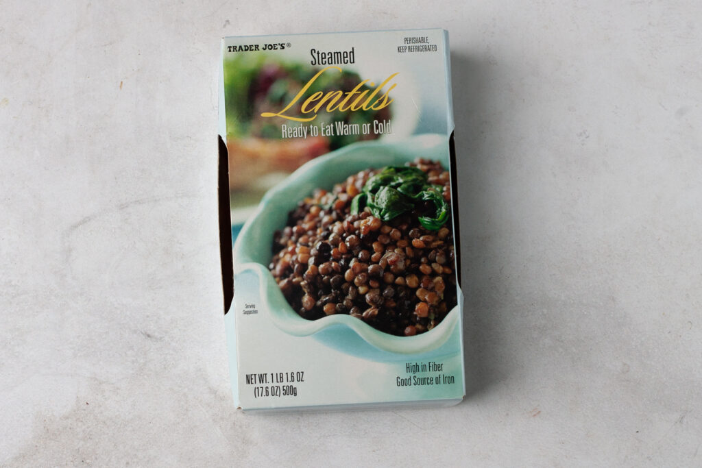 steamed lentils