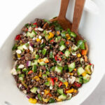 chopped lentil salad