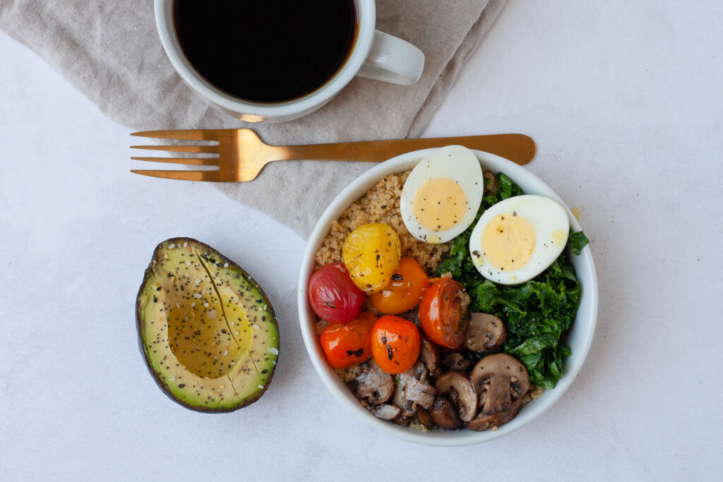 savory quinoa breakfast bowl