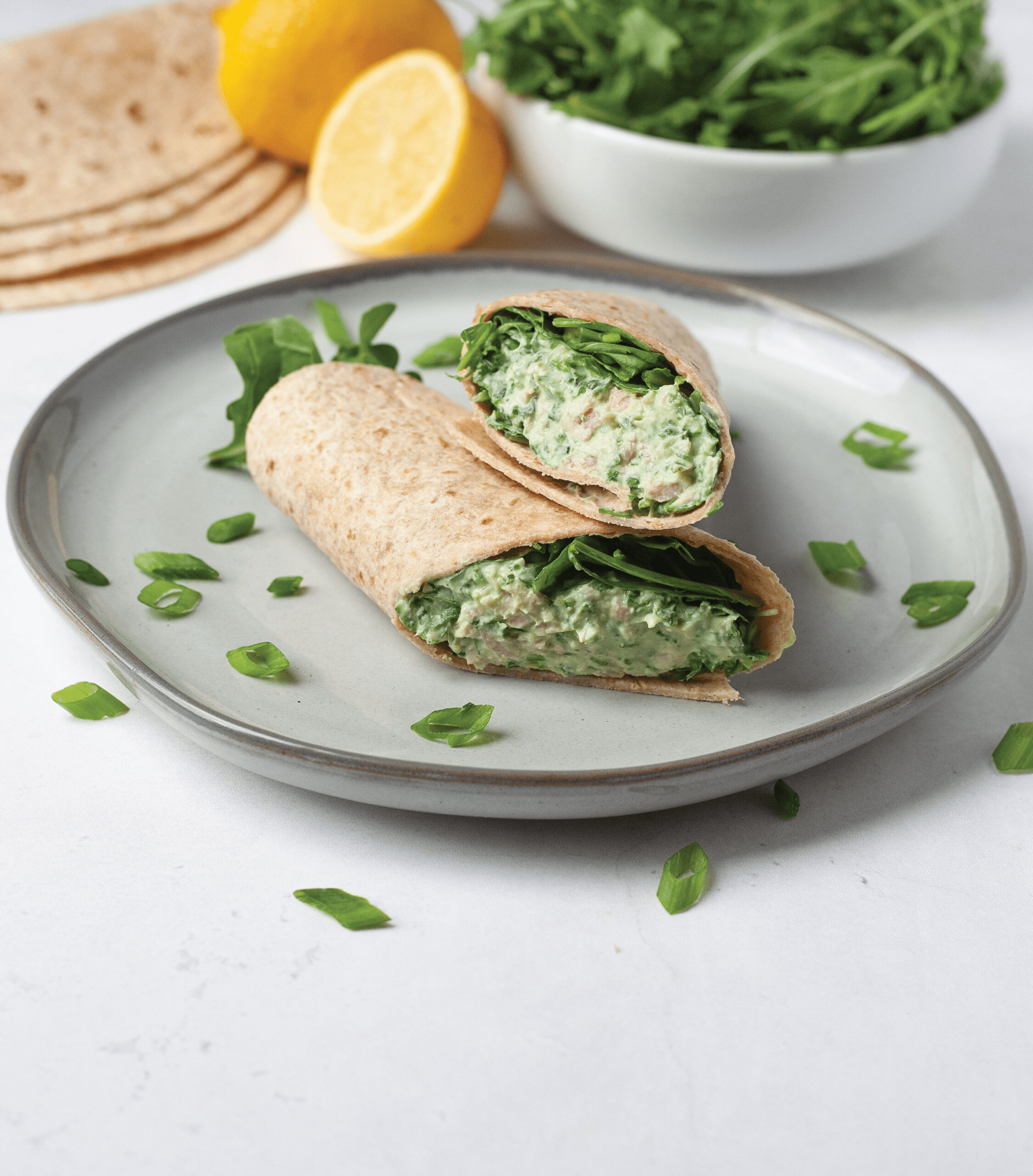 arugula tuna wrap