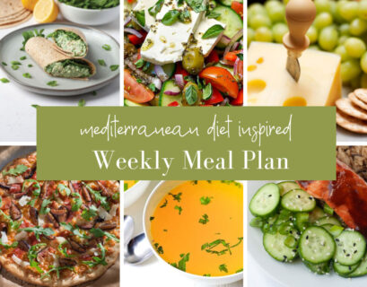 Mediterranean Diet meal plan wk 26