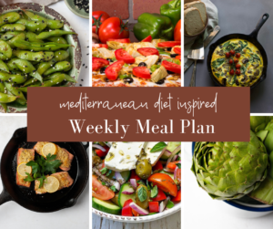 Mediterranean Diet weekly meal plan wk 27