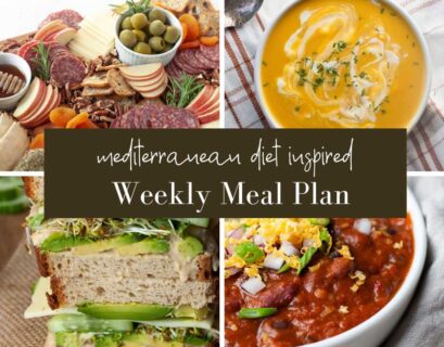 Mediterranean diet weekly meal plan