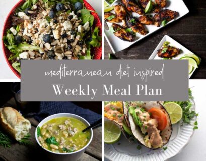 Mediterranean diet meal plan week 33