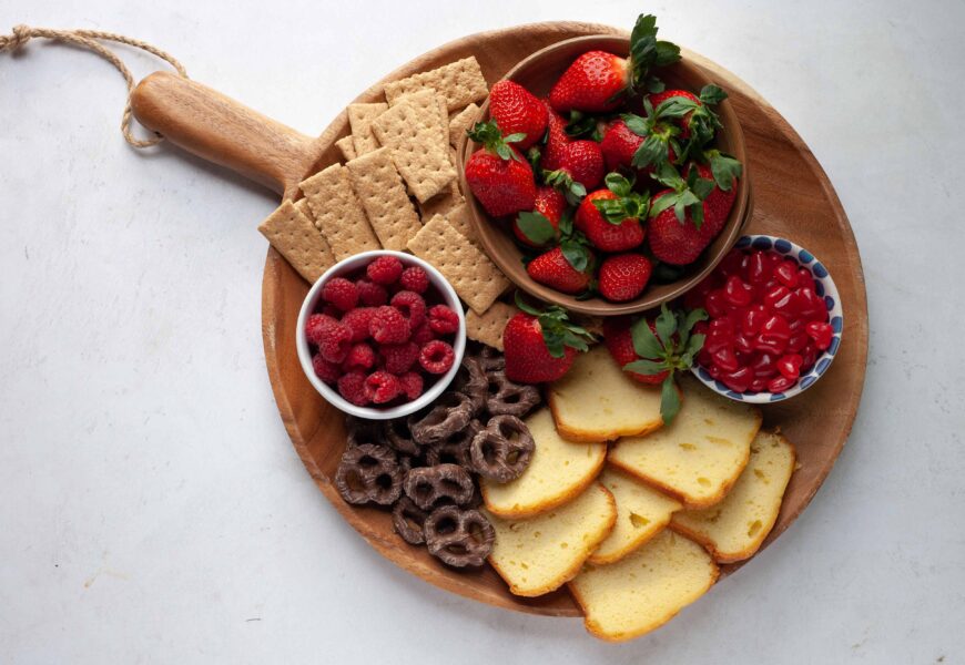 Valentine's Day snack board