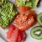 avocado toast with fruit