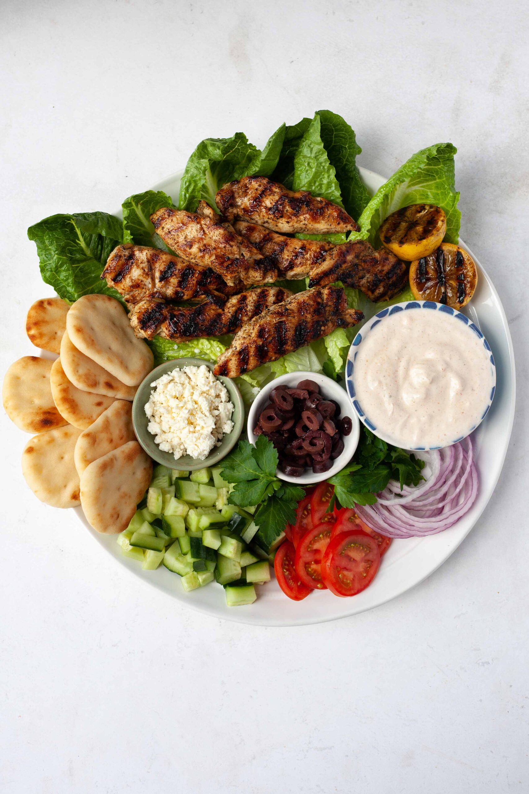 souvlaki grilled chicken platter