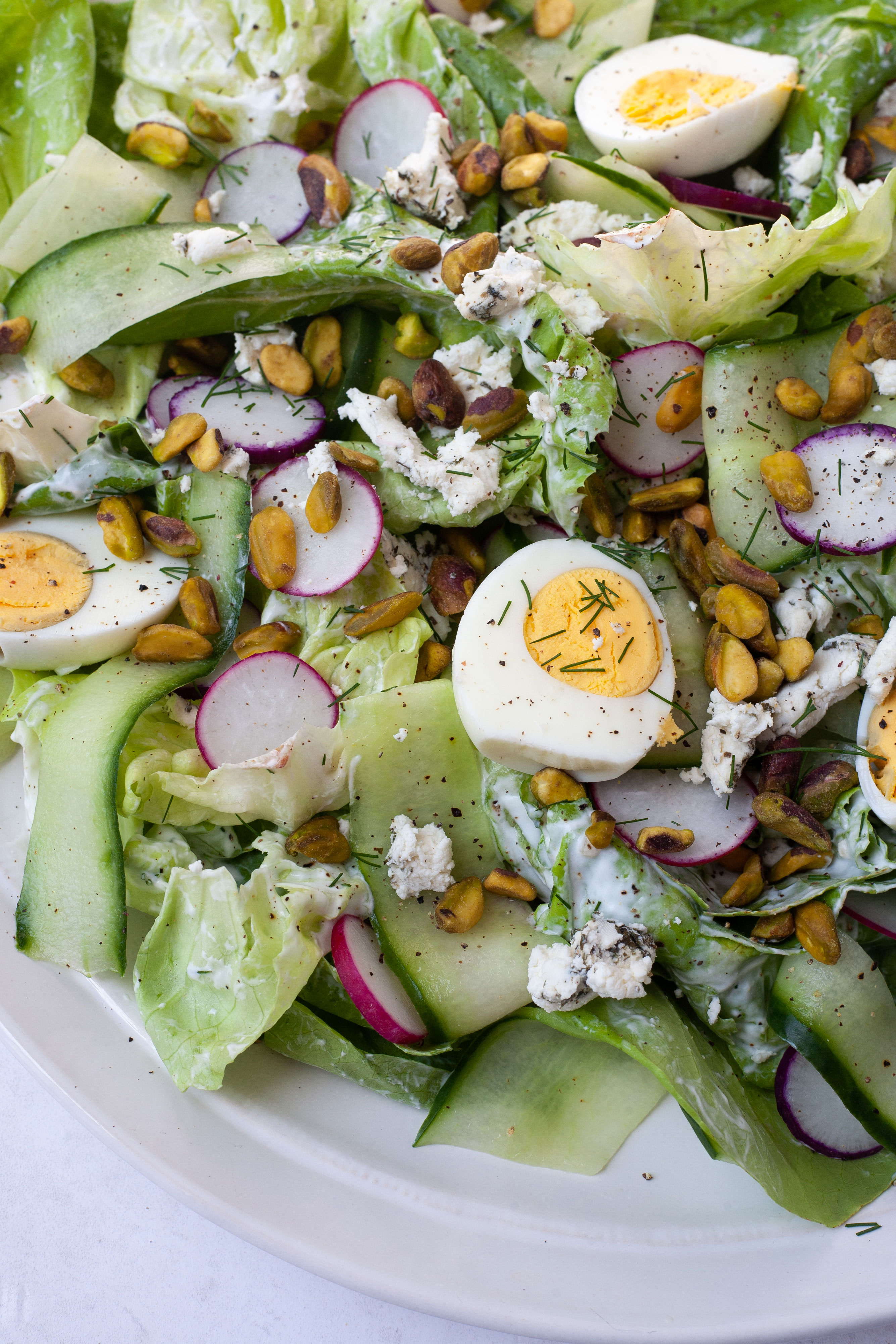 summer salad with dill