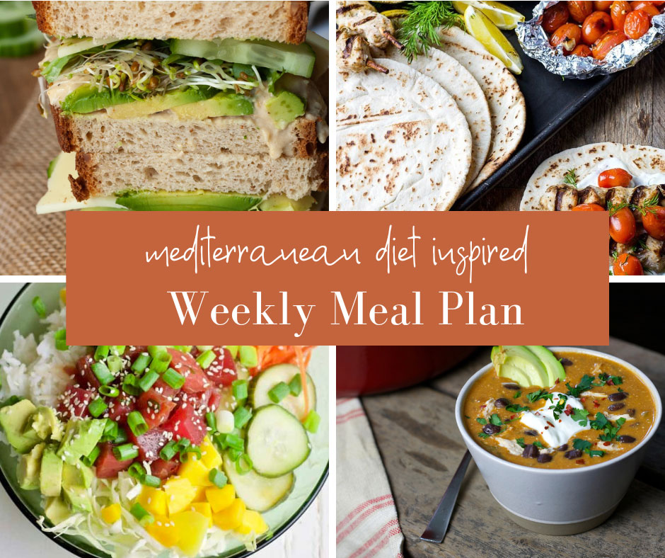 Mediterranean Diet Meal plan - Week 44 - The Domestic Dietitian