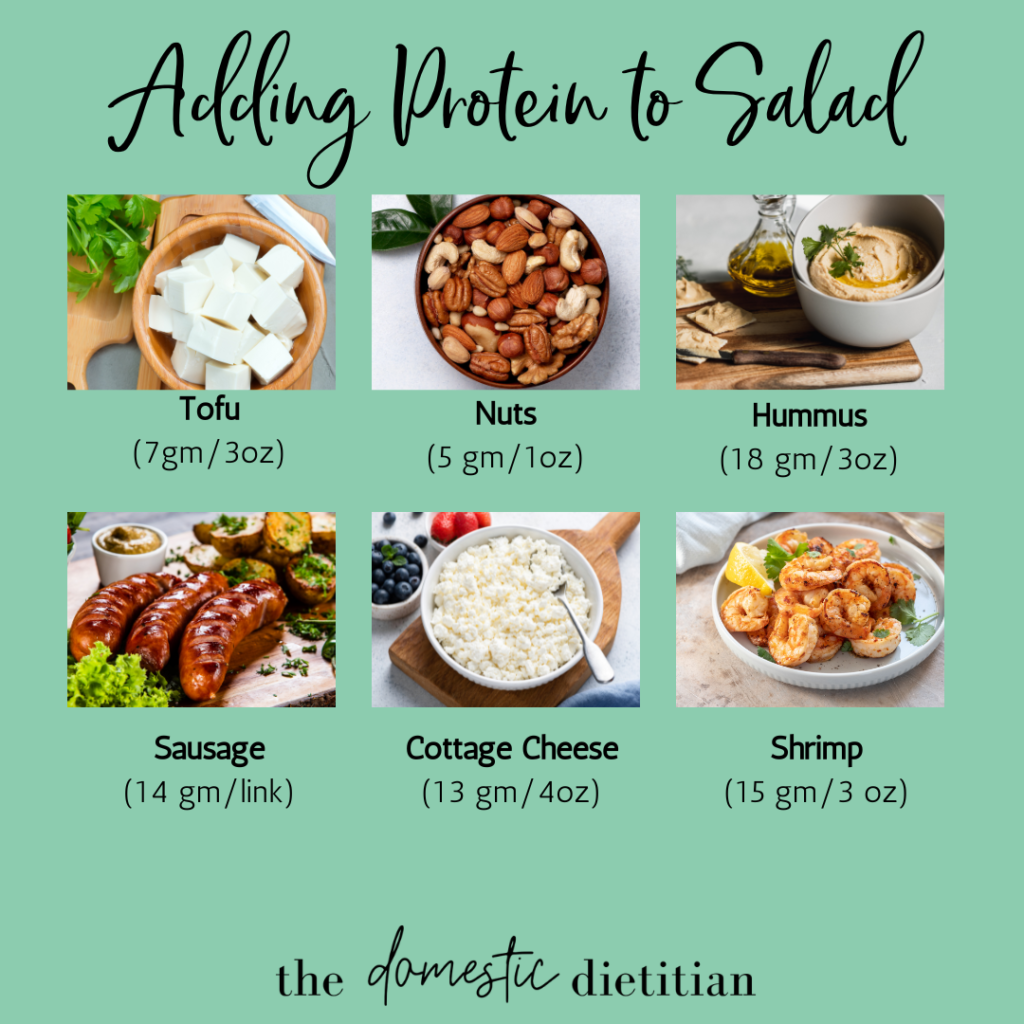 adding protein to salads 