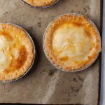 breakfast pot pie with golden crust